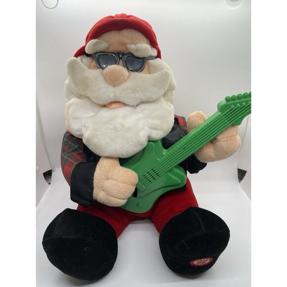 Vintage Musical Santa Claus Plush Stuffed Animal Toy TL Toys 1993 - Picture 1 of 7